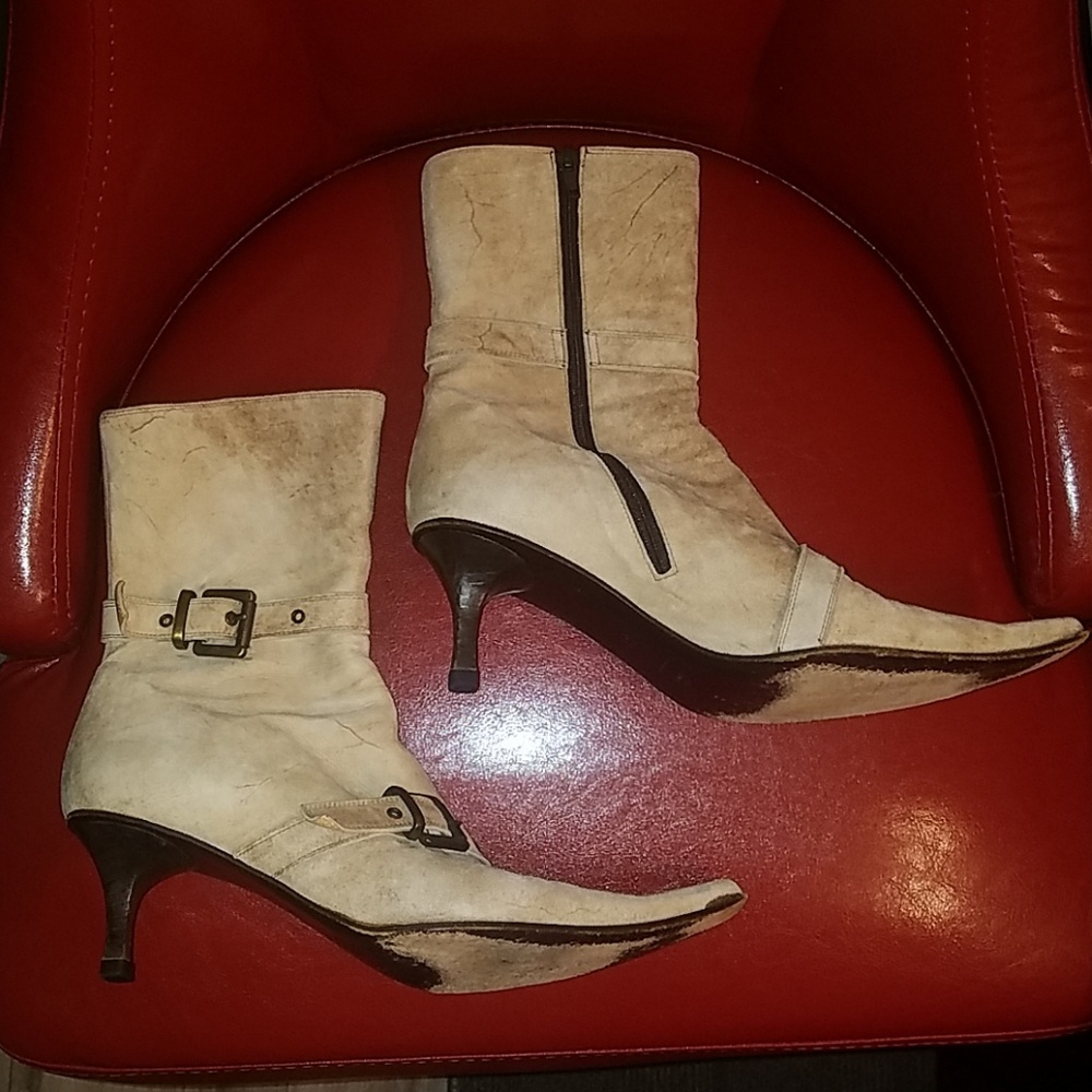 Suede Booties - Picture 2 of 8